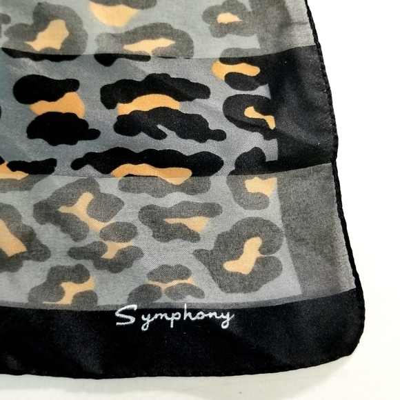 Symphony Made In Italy Animal Safari Print Polyester Scarf,  34 " x 34 " - Picture 7 of 10